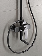 Душевая система Agger Brilliant A0393344 Черная матовая-6