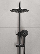 Душевая система Agger Brilliant A0393344 Черная матовая-7