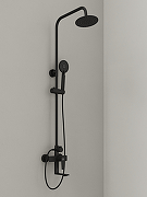 Душевая система Agger Brilliant A0393344 Черная матовая-11