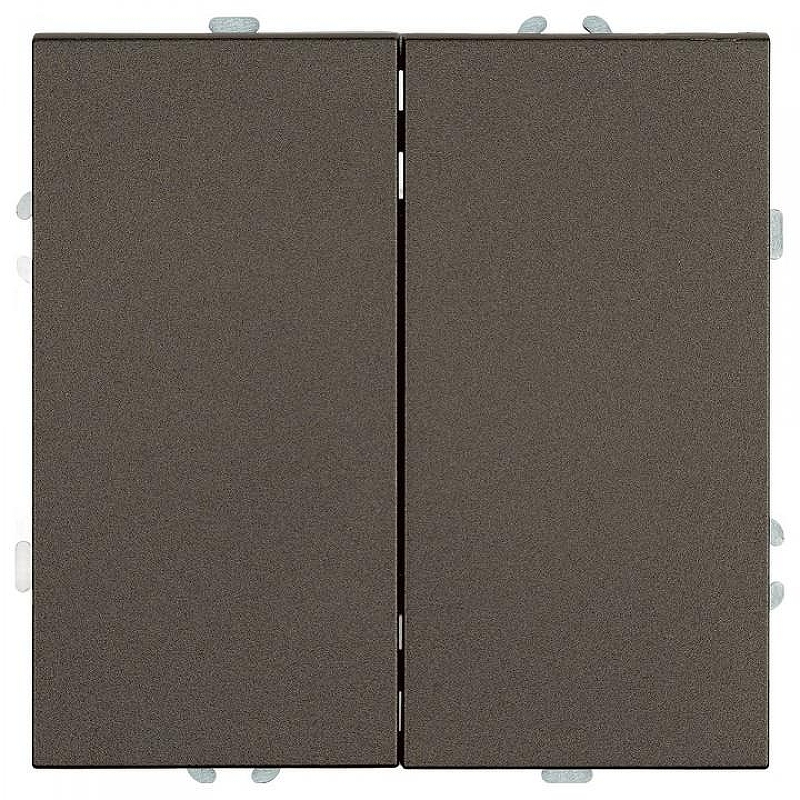 Выключатель двухклавишный без рамки Stekker Эмили 49918 