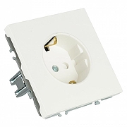 Розетка с заземлением и со шторкой, без рамки Stekker Эмили 50235 цвет Белый-6