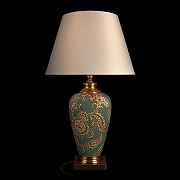 Настольная лампа Loft it Delphinium 10386T цвет плафона/подвески Белый, цвет арматуры Бирюзовый, Бронза-2