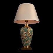 Настольная лампа Loft it Delphinium 10386T цвет плафона/подвески Белый, цвет арматуры Бирюзовый, Бронза-3