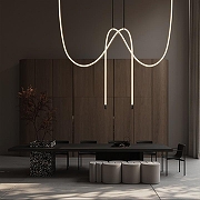 Подвесной светильник Loft it Thread 10388C Brass цвет плафона/подвески Белый, цвет арматуры Бронза-6