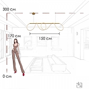 Подвесной светильник Loft it Thread 10388P/B Brass цвет плафона/подвески Белый, цвет арматуры Бронза-5
