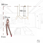 Подвесной светильник Loft it Thread 10388P/C Brass цвет плафона/подвески Белый, цвет арматуры Бронза-7