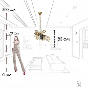 Люстра Loft it Br1tann1ca 10401/600S цвет золото-9