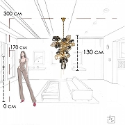 Люстра Loft it Br1tann1ca 10401/800M цвет золото-9