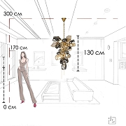 Люстра Loft it Br1tann1ca 10401/800M цвет золото-19