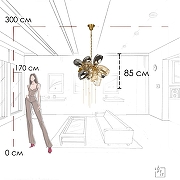 Люстра Loft it Br1tann1ca 10401/800S цвет золото-19