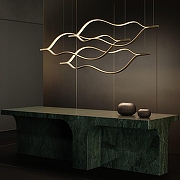 Подвесной светильник Loft it Tape L1ght 10403/1400 SN цвет плафона/подвески Серебро, цвет арматуры Серебро-6