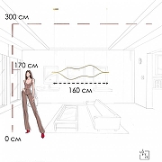 Подвесной светильник Loft it Tape L1ght 10403/1600 AB цвет плафона/подвески Бронза, цвет арматуры Бронза-8