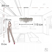 Люстра Loft it Volver 10404/1150L SN цвет плафона/подвески Никель, цвет арматуры Никель-14