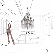 Люстра Loft it Wonderland 10405/24 цвет плафона/подвески Никель, цвет арматуры Никель-7