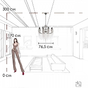 Люстра Loft it Wonderland 10405/8 цвет плафона/подвески Никель, цвет арматуры Никель-6