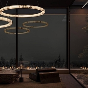 Подвесной светильник Loft it Mondr1an 10408/600 цвет плафона/подвески Белый, цвет арматуры Бронза-8