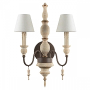 Бра Loft it Country 10419W цвет плафона/подвески Белый, цвет арматуры Бежевый, Коричневый-1