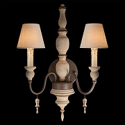 Бра Loft it Country 10419W цвет плафона/подвески Белый, цвет арматуры Бежевый, Коричневый-2