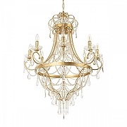 Люстра Loft it Fo1l 10430/8 цвет плафона/подвески Прозрачный, цвет арматуры Золото-1