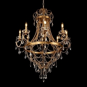 Люстра Loft it Fo1l 10430/8 цвет плафона/подвески Прозрачный, цвет арматуры Золото-2