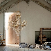 Люстра Loft it Fo1l 10430/8 цвет плафона/подвески Прозрачный, цвет арматуры Золото-8