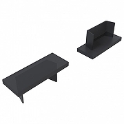 Набор заглушек для профиля Apeyron Electrics 3-08-01/05-Ч цвет черный