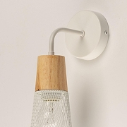 Бра De City Соло 8 112024601 цвет плафона/подвески Белый, цвет арматуры Белый, Коричневый-3