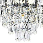 Люстра Escada 140008 140008/8P Chrome цвет плафона/подвески Светло-серый, Прозрачный, цвет арматуры Хром-3