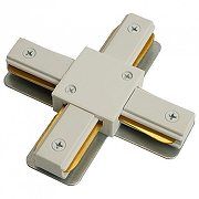 Токопровод X-образный центральный Feron 51893 цвет арматуры Белый