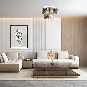 Люстра Escada 526 526/8 цвет плафона/подвески Светло-серый, Прозрачный, цвет арматуры Хром-5