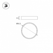 Линза Arlight ARTIFACT 57137 51 мм х 51 мм х 7 мм-1