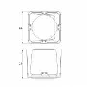 Плафон для светильника Arlight ARTIFACT 57160 85 мм х 85 мм х 73 мм-1