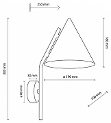 Бра TK Lighting Cono 11089 CONO BEIGE цвет плафона/подвески Бежевый, цвет арматуры Бежевый-4