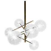 Люстра O-LUCE Bolle 6 18630041 цвет латунь