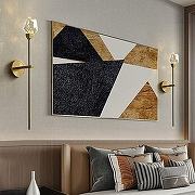 Бра O-LUCE Benita Diamante 19312161 цвет плафона/подвески Прозрачный, цвет арматуры Золото-4