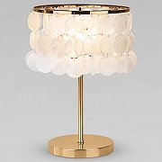 Настольная лампа Eurosvet Sandra 208101 цвет плафона/подвески Белый, цвет арматуры Латунь