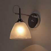 Бра De City Альфа 27 324029701 цвет плафона/подвески Белый, цвет арматуры Хром-1