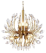 Люстра Escada 486 486/9PL цвет плафона/подвески Прозрачный, цвет арматуры Золото