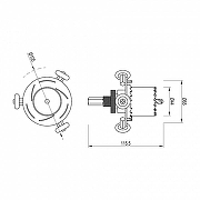 Крепление для шнура Arlight DRILL 52997-1