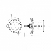 Крепление для шнура Arlight DRILL 53042-1