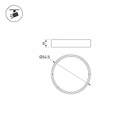 Линза Arlight ARTIFACT 57144 65 мм х 65 мм х 8 мм-1
