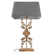 Настольная лампа Loft it Lace 10439T/B цвет плафона/подвески Серый, цвет арматуры Коричневый-1