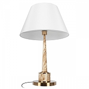 Настольная лампа Loft it Vein 10443T/B цвет плафона/подвески Белый, цвет арматуры Бронза, Коричневый-2