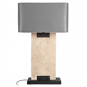 Настольная лампа Loft it Flagstone 10445T/A цвет плафона/подвески Серый, цвет арматуры Графит, Серый-1