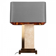 Настольная лампа Loft it Flagstone 10445T/D цвет плафона/подвески Серый, цвет арматуры Бронза, Серый-2