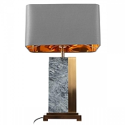 Настольная лампа Loft it Flagstone 10445T/E цвет плафона/подвески Серый, цвет арматуры Бронза, Серый-1