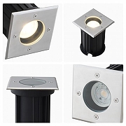 Встраиваемый в дорогу светильник Apeyron Electrics 11-134 цвет плафона/подвески Прозрачный, цвет арматуры Хром-5