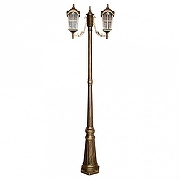 Фонарный столб Feron Замок 11301 цвет плафона/подвески Прозрачный, цвет арматуры Золото