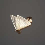 Бра O-LUCE Amelis 11529811 цвет плафона/подвески Прозрачный, цвет арматуры Золото-1