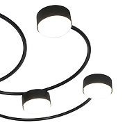 Люстра Escada 1180 1180/9P цвет плафона/подвески Белый, Черный, цвет арматуры Черный-2